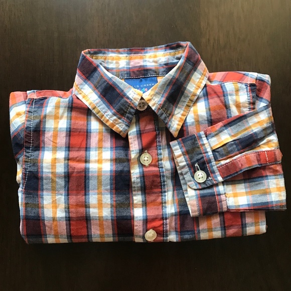 Falls Creek Kids Plaid Button Up Long Sleeve - Picture 6 of 6